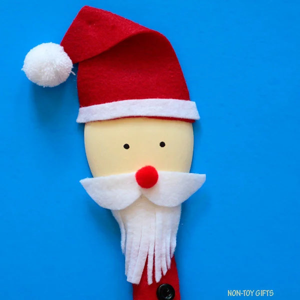 Santa craft - wooden spoon puppet