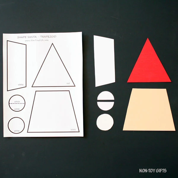 Shape Santa craft - trapezoid