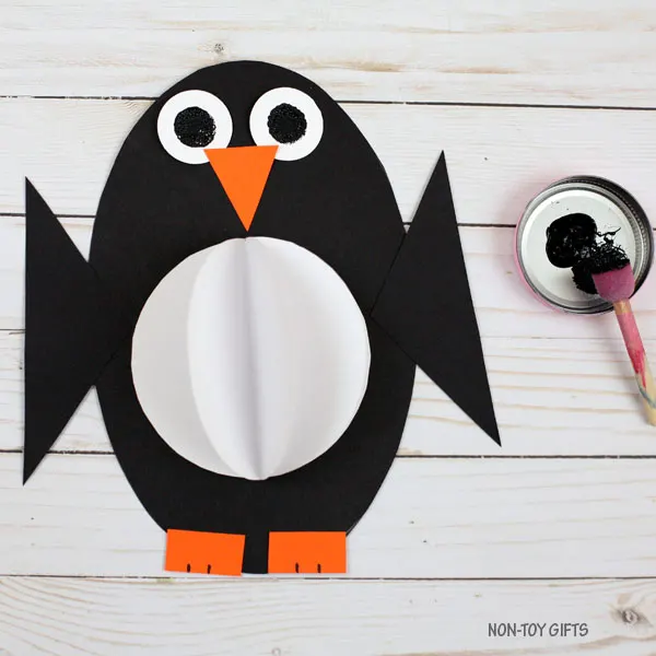 3D shape penguin craft