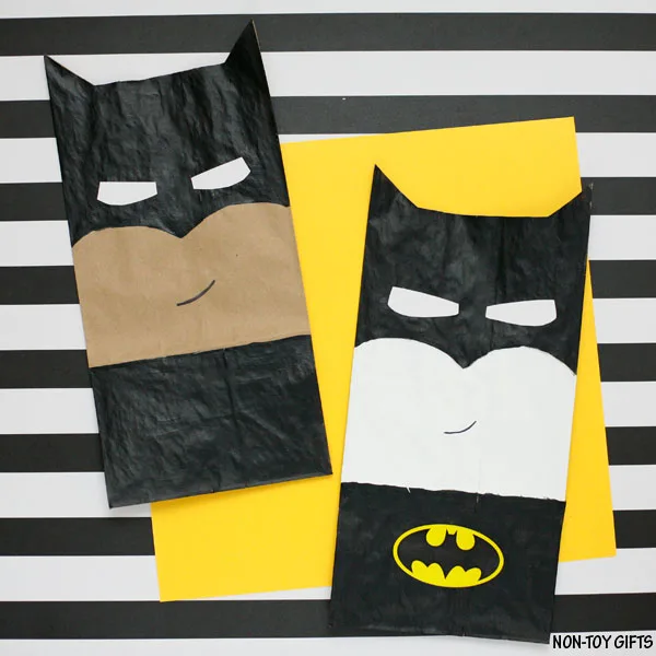 Paper bag Batman craft