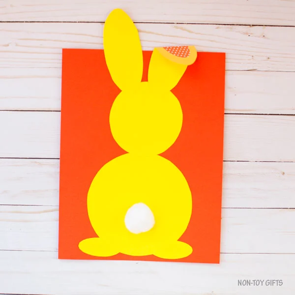 Shape bunny craft for spring