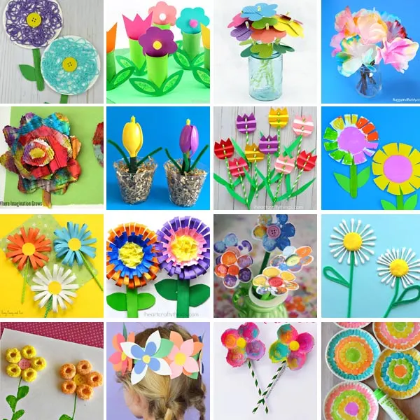 Flower crafts for kids 2