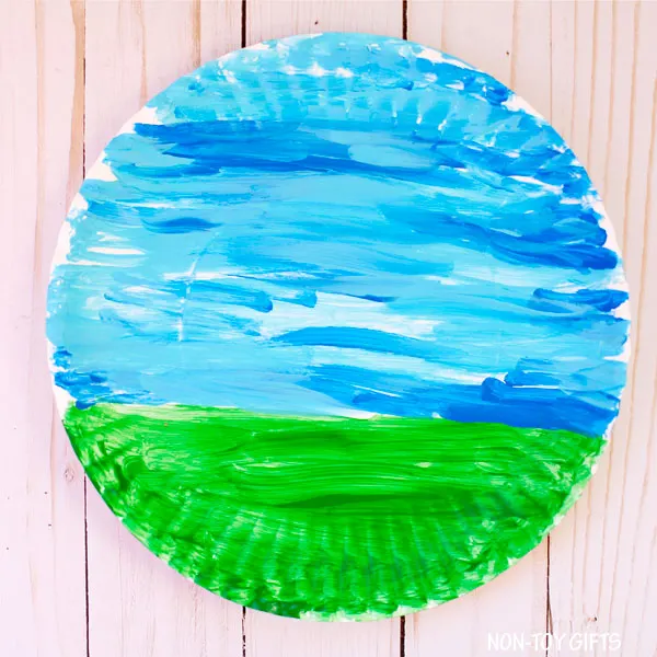 Painted paper plate