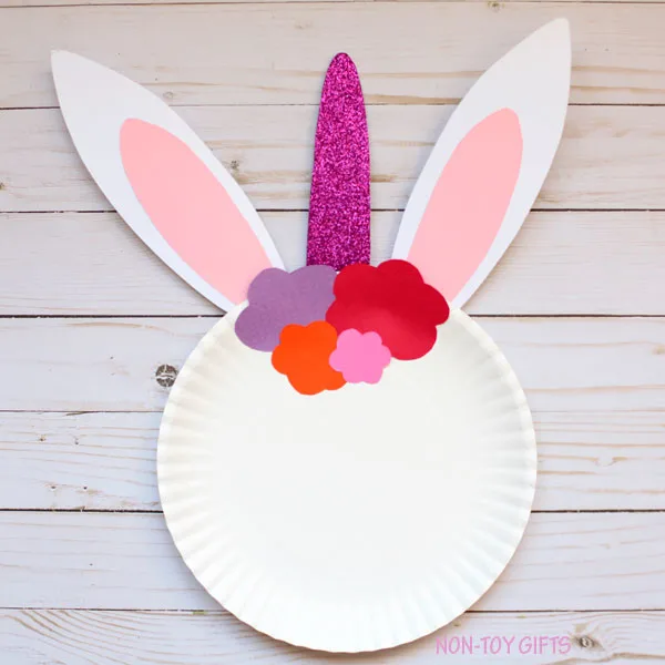 Paper pate bunny unicorn 2