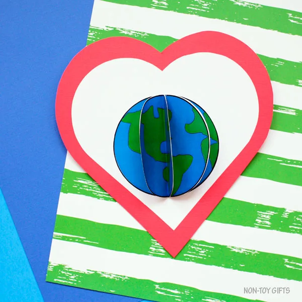 3D Earth craft for preschoolers