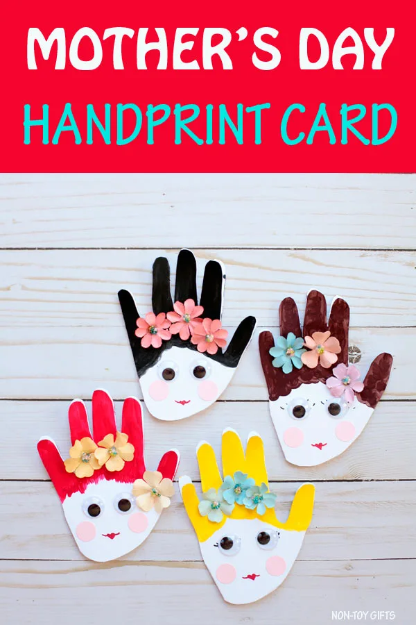 Mother's Day handprint card for kids to make