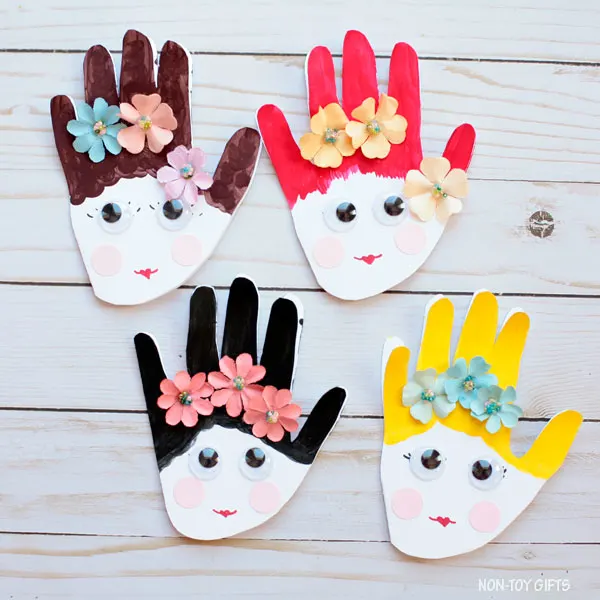 Mother's Day handprint card for toddlers