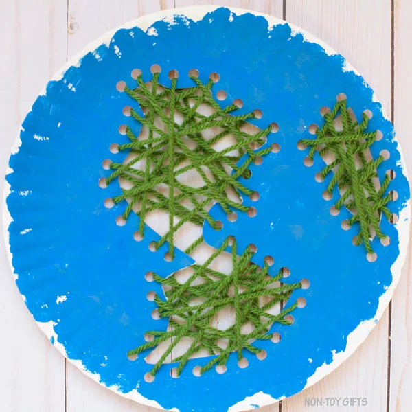 Paper plate Earth craft for Earth Day
