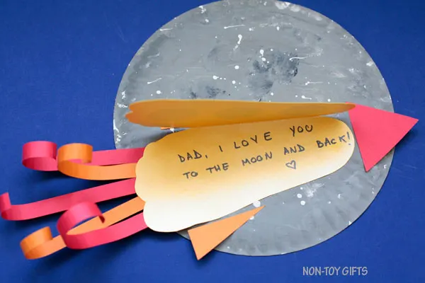 Dad, I love you to the moon and back