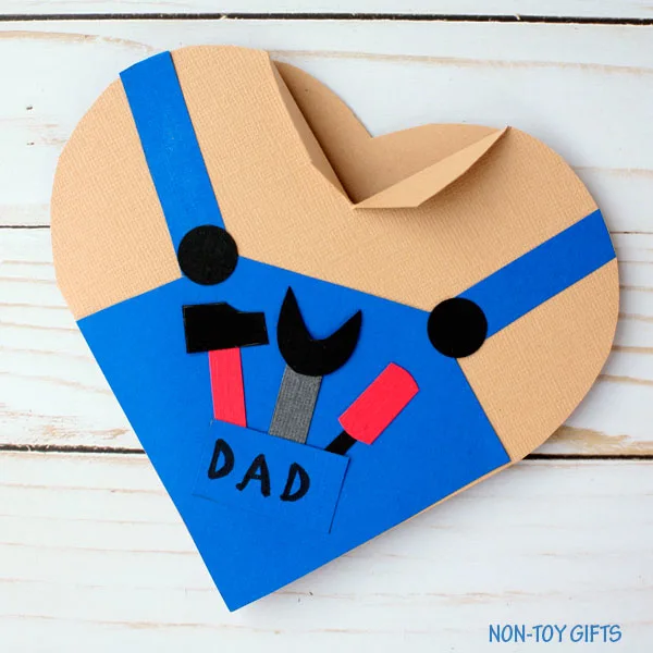 Easy Father's Day card for kids to make