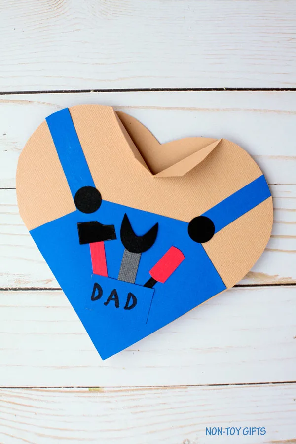 Handy dad heart card