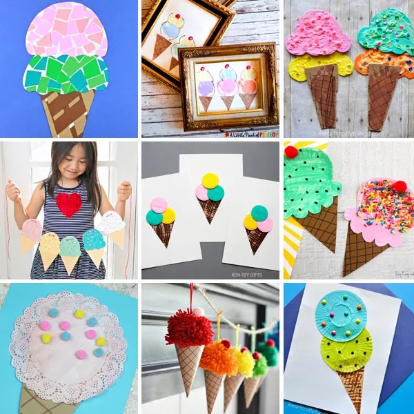 Ice cream crafts for kids to make this summer