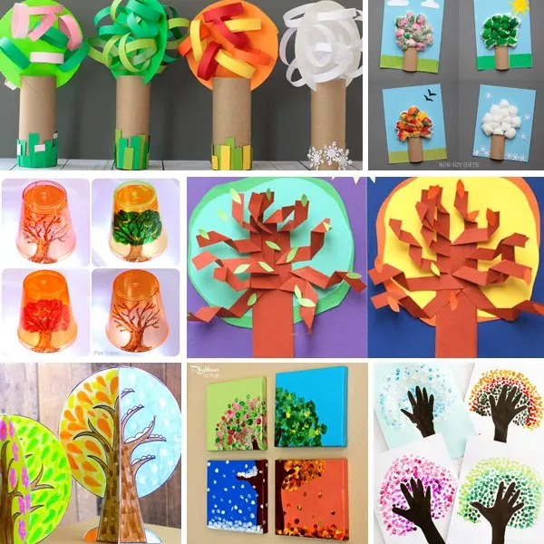 Four seasons arts and crafts for kids