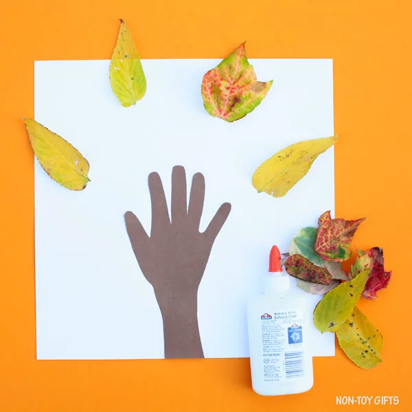 Glued leaves