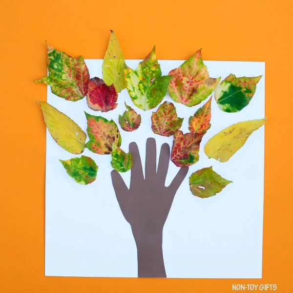 Handprint fall tree craft