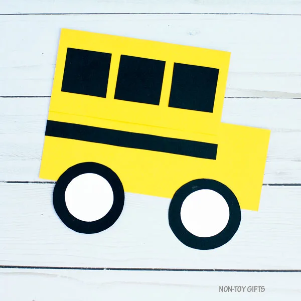 Back to school bus craft for kids