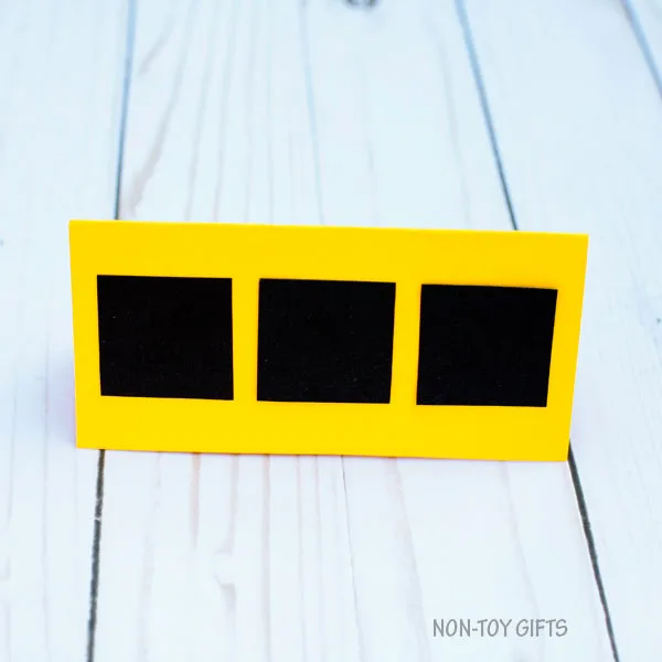 School bus shape card 2