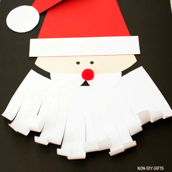 Paper Santa craft for kids