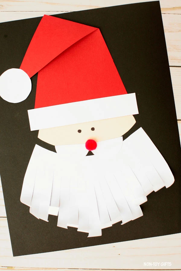 Paper Santa craft for kids