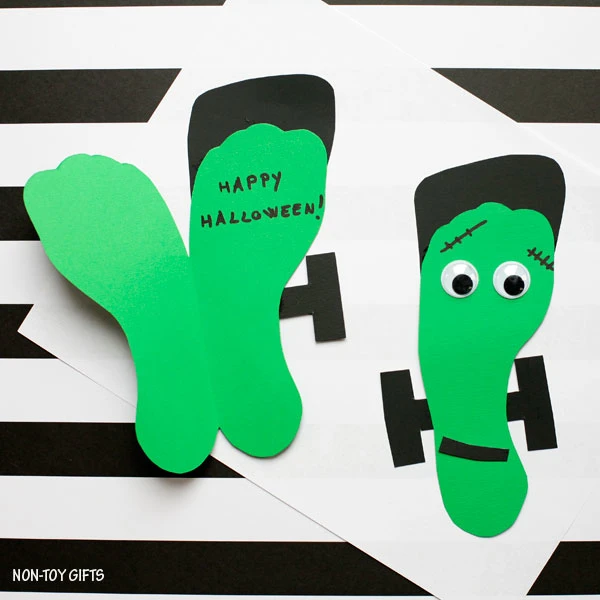 Easy Halloween Frankenstein craft for kids