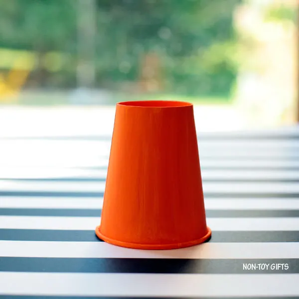 Orange paper cup