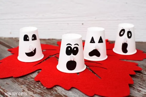 Paper cup ghosts