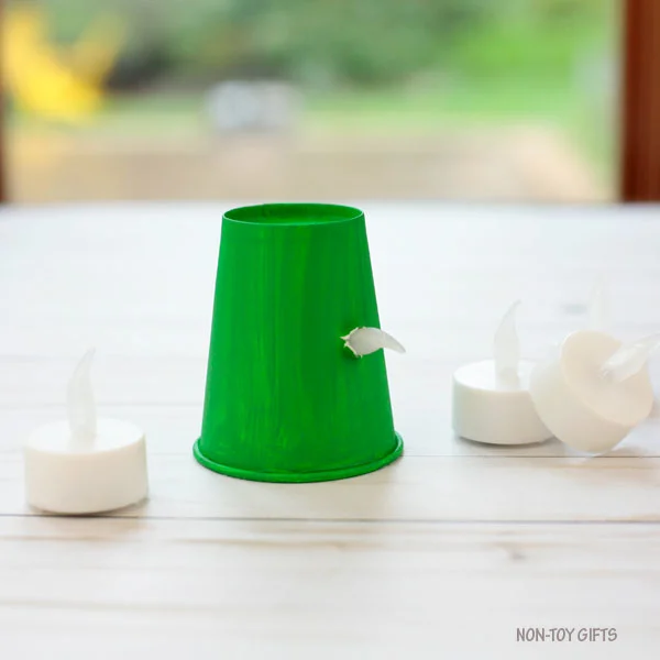 Tea light candle witch