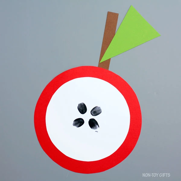 Shape apple craft for kids