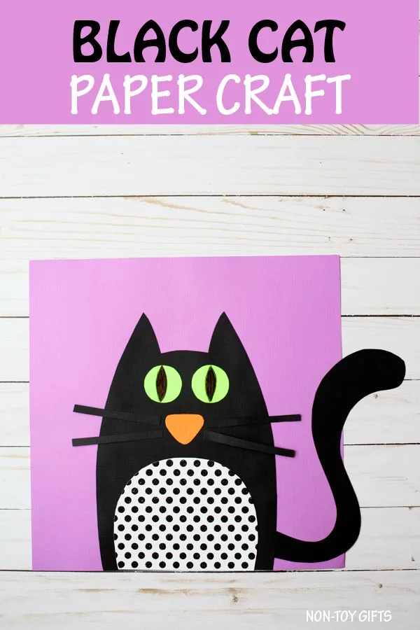 Black cat paper craft