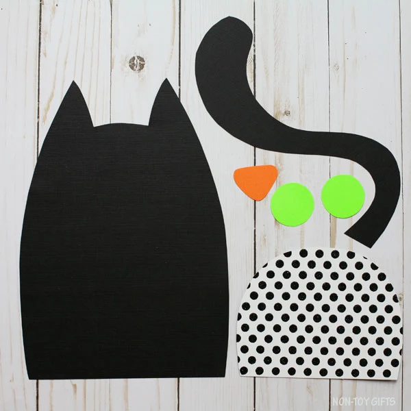 Black cat pattern parts
