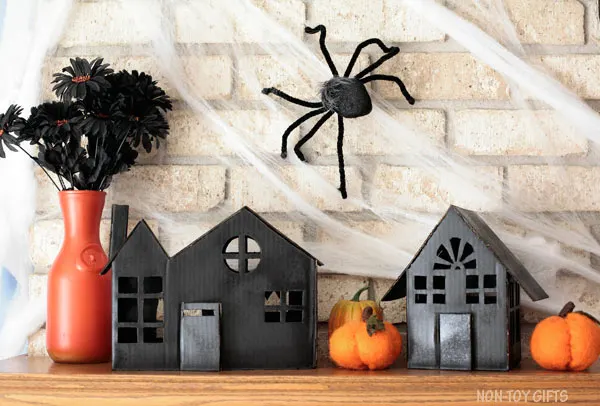 DIY cardboard haunted house illuminaires from boxes @Amazon