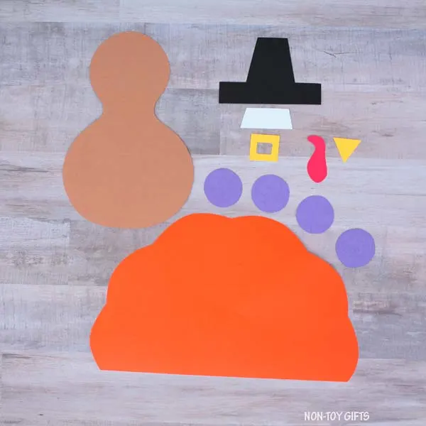 Pilgrim turkey craft template