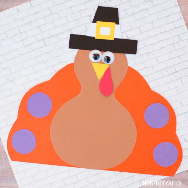Pilgrim turkey craft for kids