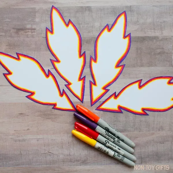 Sharpie and feathers