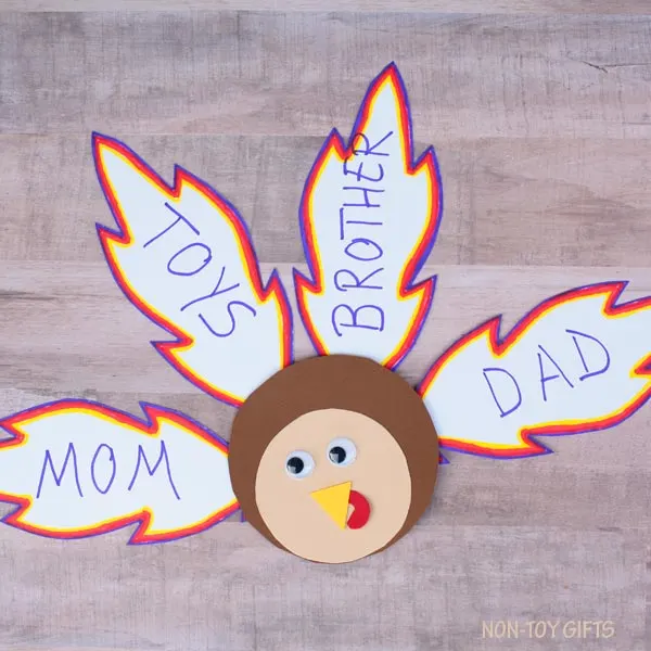 Thankful turkey craft