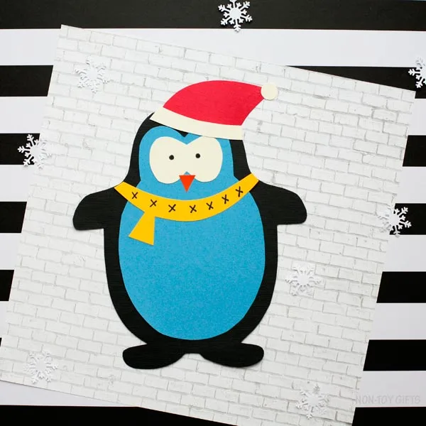 Winter animal craft for kids: penguin