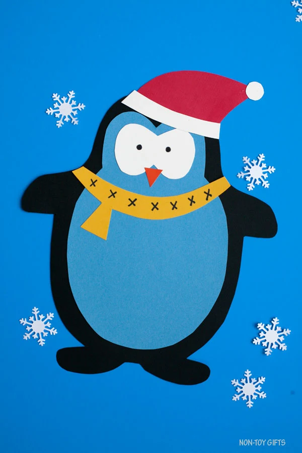 Easy Paper penguin craft for kids