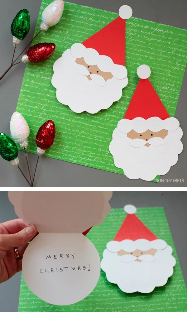 Santa card for kids
