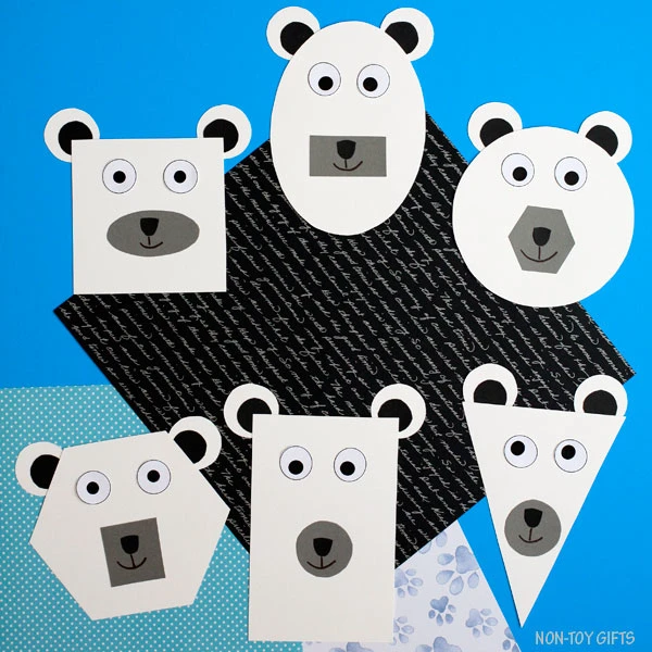 Easy polar bear craft for kids