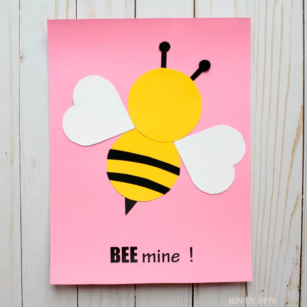 Bee heart wings