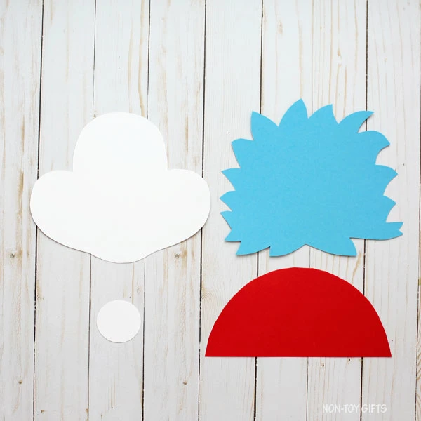 Thing 1 and thing 2 craft template
