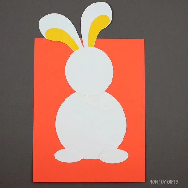 Bunny on card stock paper