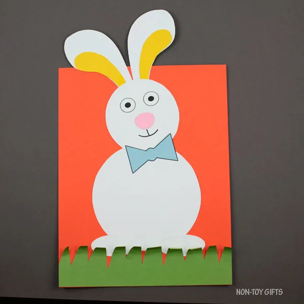 Bunny in the grass craft for kids