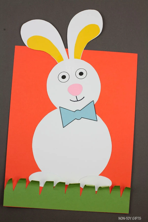 Bunny in the grass craft for kids