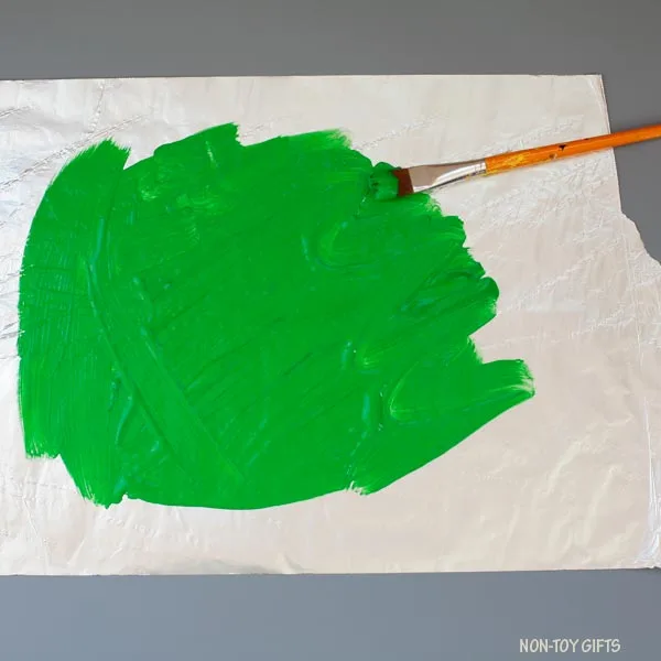 green paint