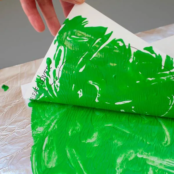 Monoprint clover