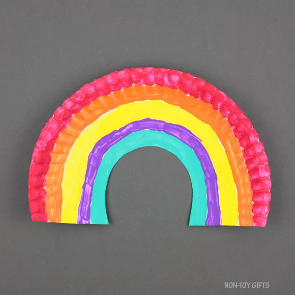 Paper plate rainbow