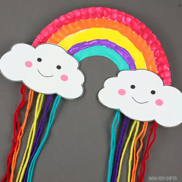 Paper plate spring craft for kids