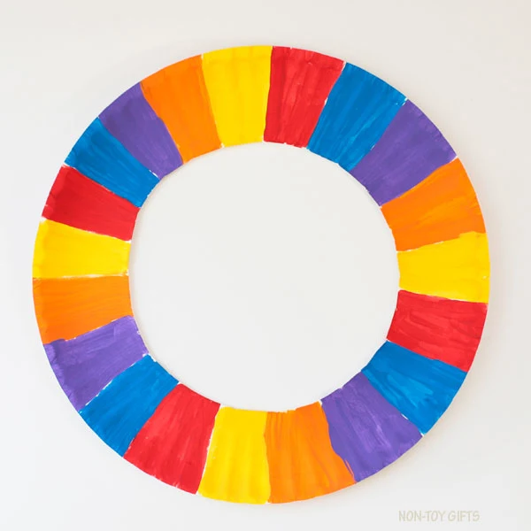 rainbow wreath