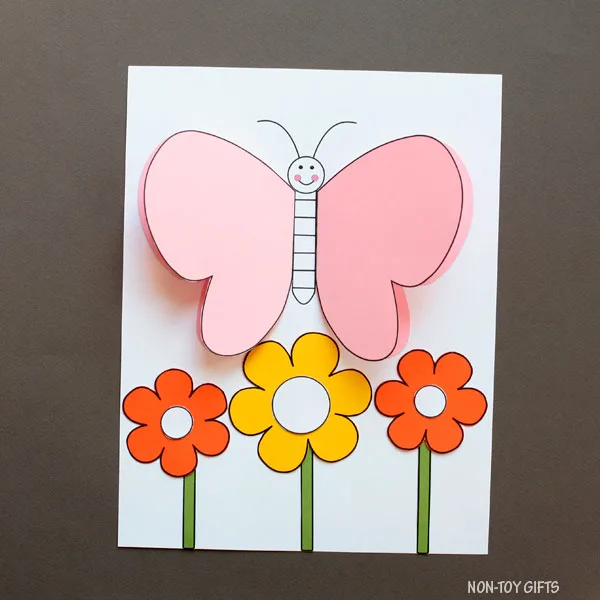 Flowers and butterfly